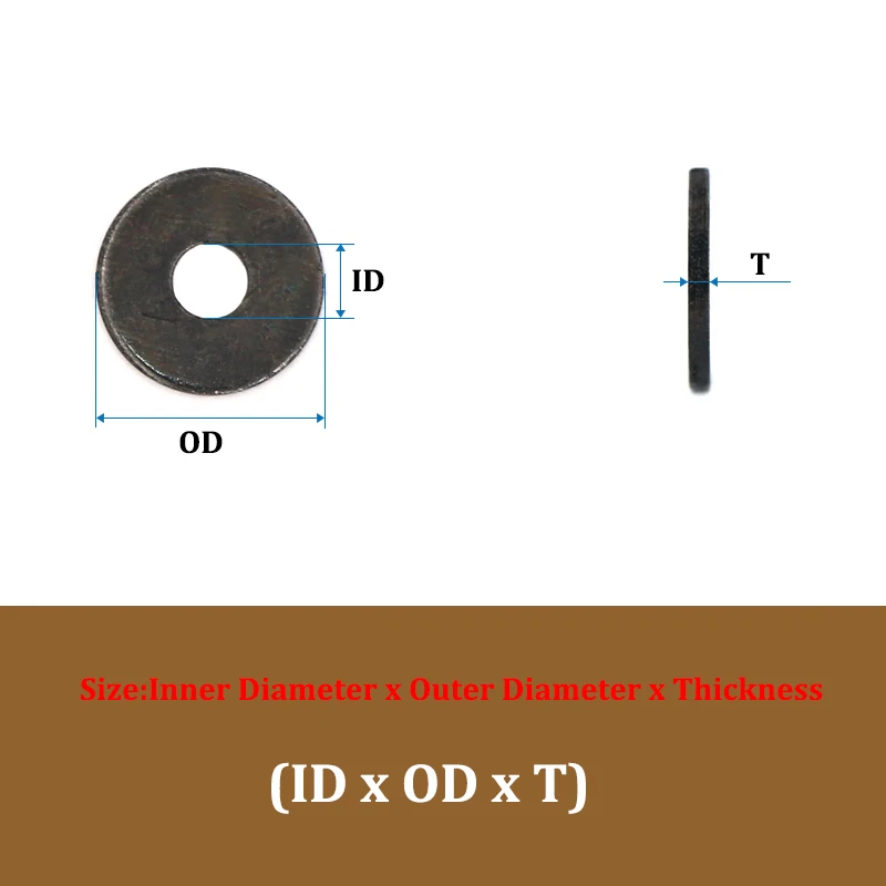 100 pz M1.1 M1.2 M1.3 M1.4 M1.5 M1.6 M1.7 Micro piccola guarnizione piatta Rondella perfetta per la decorazione domestica, riparazione in fabbrica, cucine