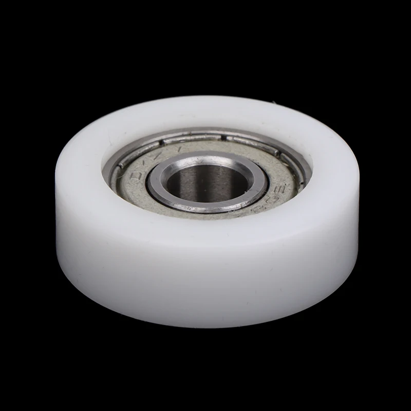 Rolamento revestido nylon Rolamento de roda, rolo moldado injeção, polia do trilho da trilha, porta e janela, 608, 1PC, 8*30*10mm