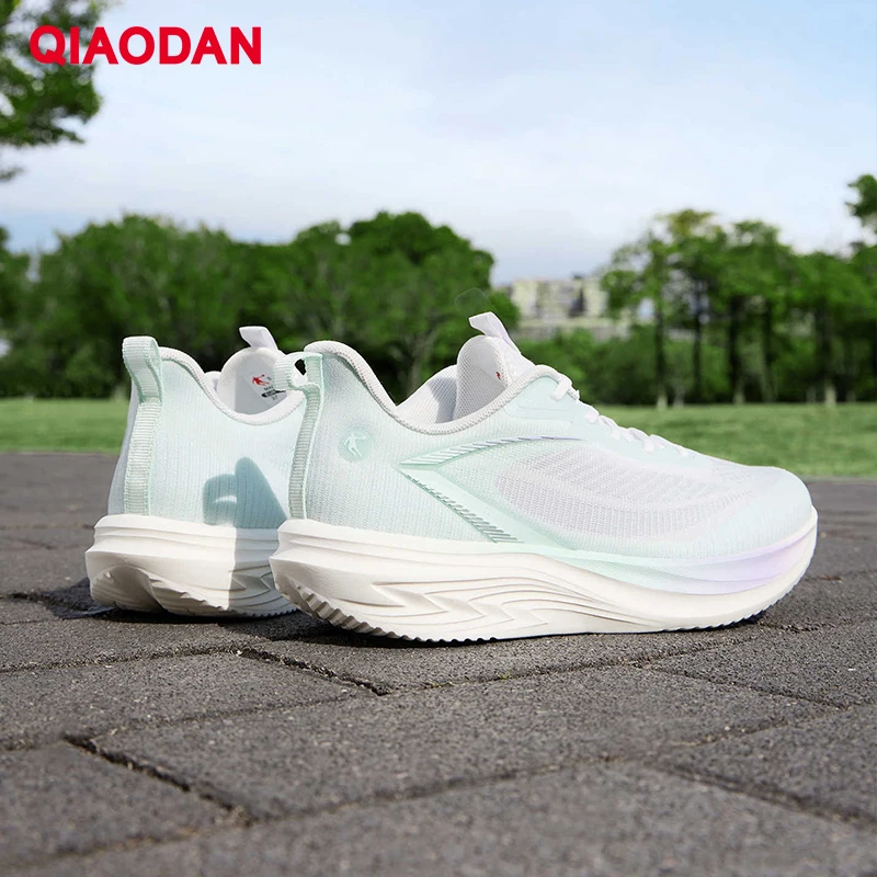 QIAODAN Qingsu 6Lite Women Running Shoes 2026 Summer Breathable Mesh Lightweight Soft Thick Sole Non‑slip Sneakers QXB022262204