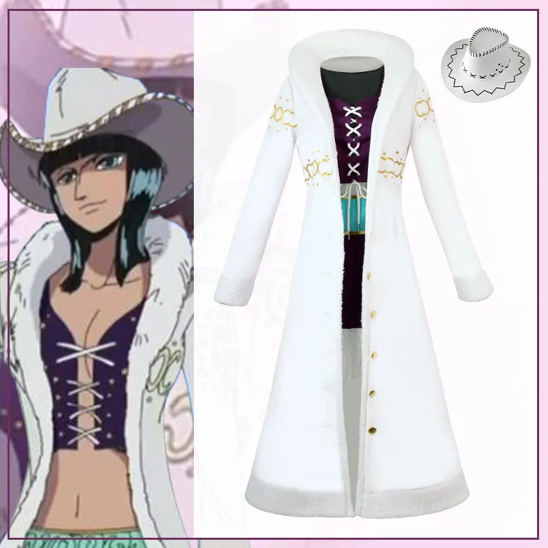 

Two-year-old Nico Robin Fur Collar Costume For Movie Two-piece Nami Cosplay Set