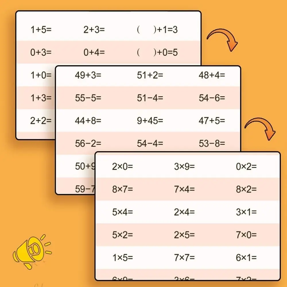 Addition and Subtraction Arithmetic Exercise Book Quick Calculation 10-100 Math Arithmetic Books Math Training