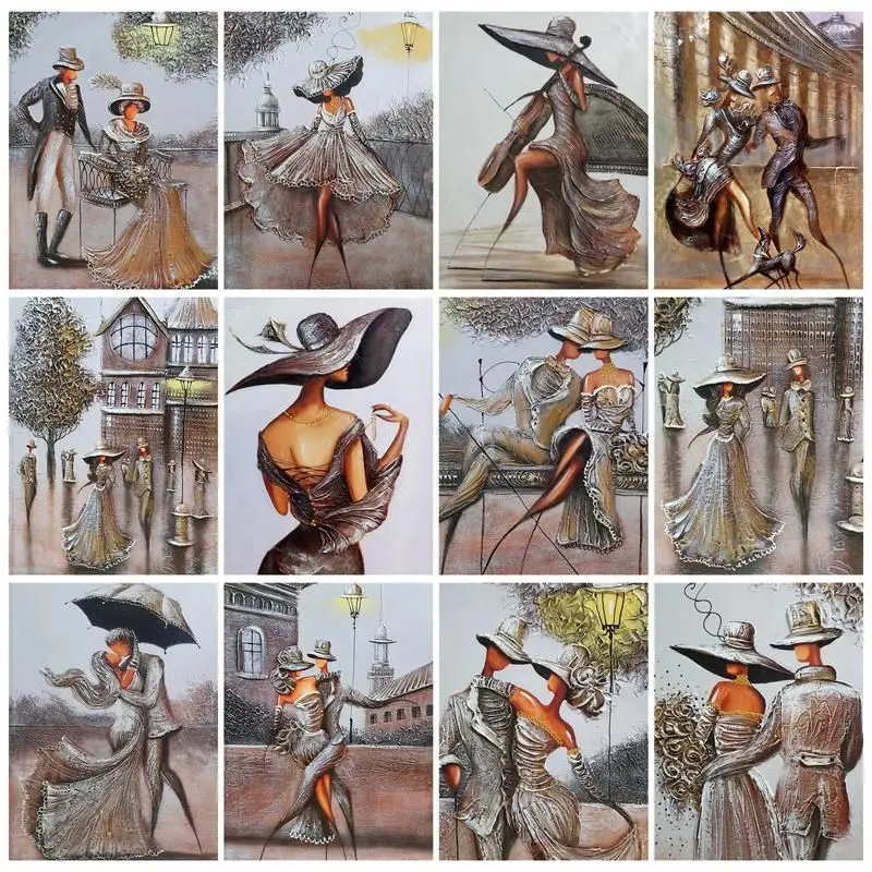

CHENISTORY Pictures By Numbers Woman Diy Frame Painting By Numbers Figure Drawing On Canvas DIY Home Decoration Gift