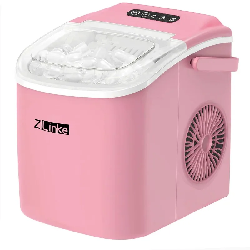 

Countertop Ice Maker Machine, 6 Mins 9 Bullet , 26.5lbs/24Hrs, Portable Maker Machine with Self-Cleaning,