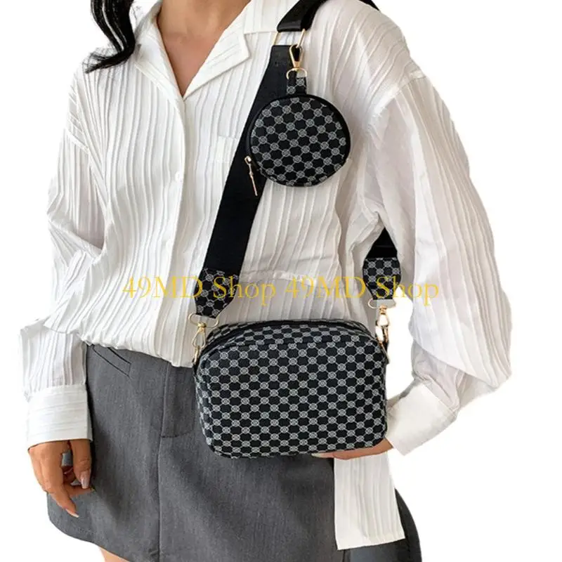 

49MD Маленькая сумка через плечо для женщин и девочек, модный дизайн, сумка-клатч на плечо и кошелек для монет, регулируемый