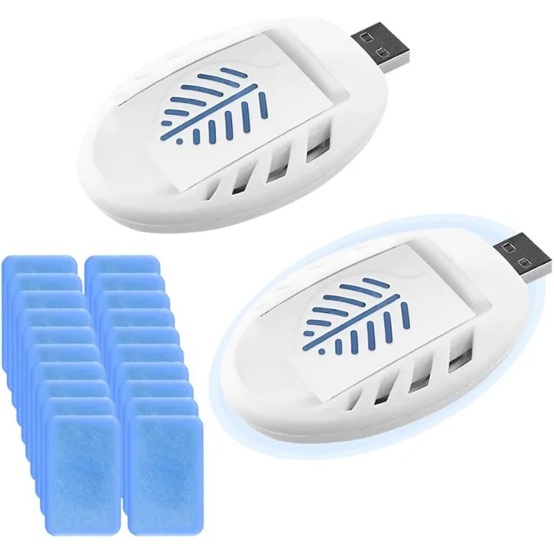 

2 шт. USB-устройства для отпугивания комаров с 90 репеллентными таблетками, средство от насекомых для дома и улицы, для летнего использования