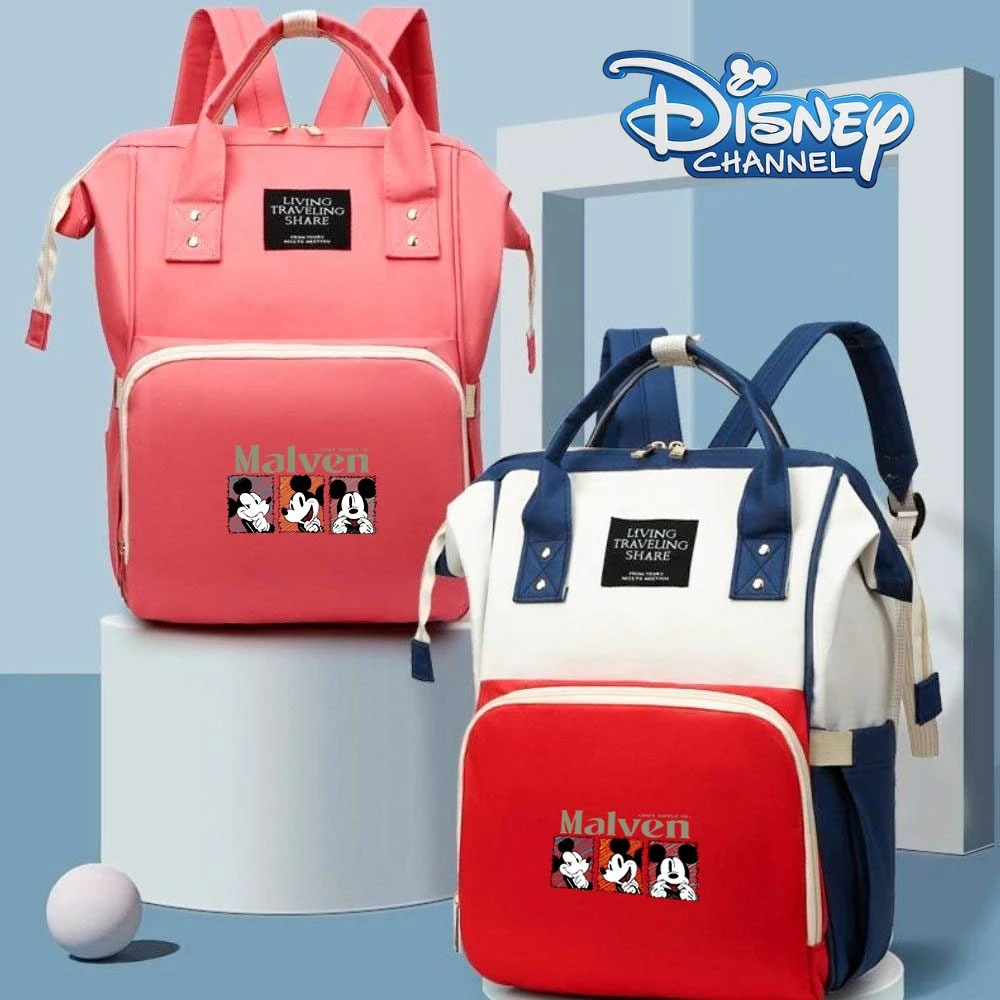 

Сумка для мамы в стиле Микки Мауса, водонепроницаемый рюкзак для подгузников Disney, модный вместительный рюкзак для беременных и ухода за ребенком, для путешествий и кормления