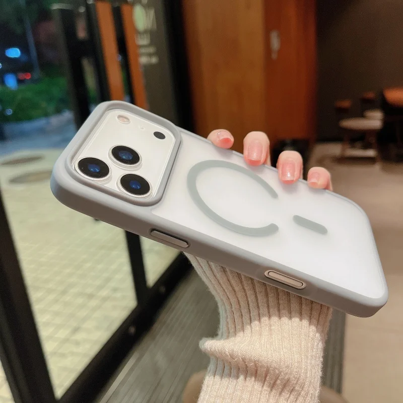 高級超薄型マットクリア MagSafe対応ケース iPhone 17 Air 16 15 14 Plus 13 Pro Max 磁気ワイヤレス充電対応カバー