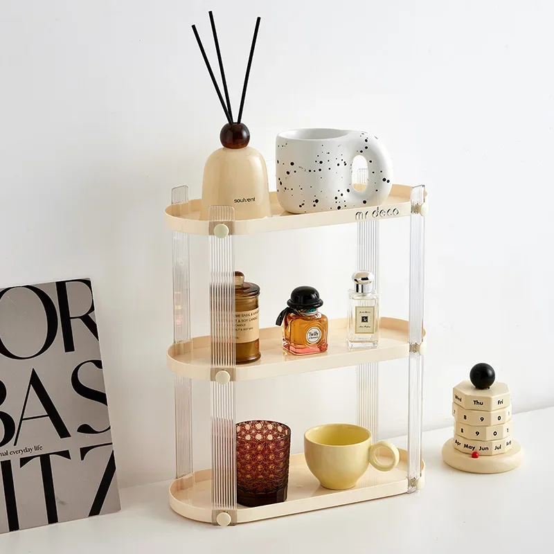 3 layer cup holder High appearance horizontal multi-layer storage cosmetics organizer rack