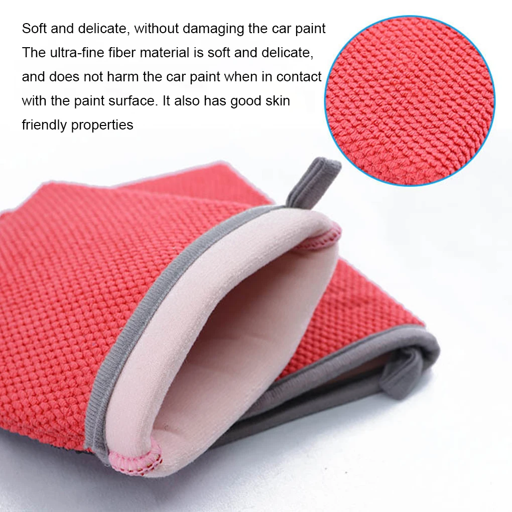 Microfiber Car Clay Bar Rag Towel Smooth Comfortable Quick Absorption Delicate Paint Tool Reusable