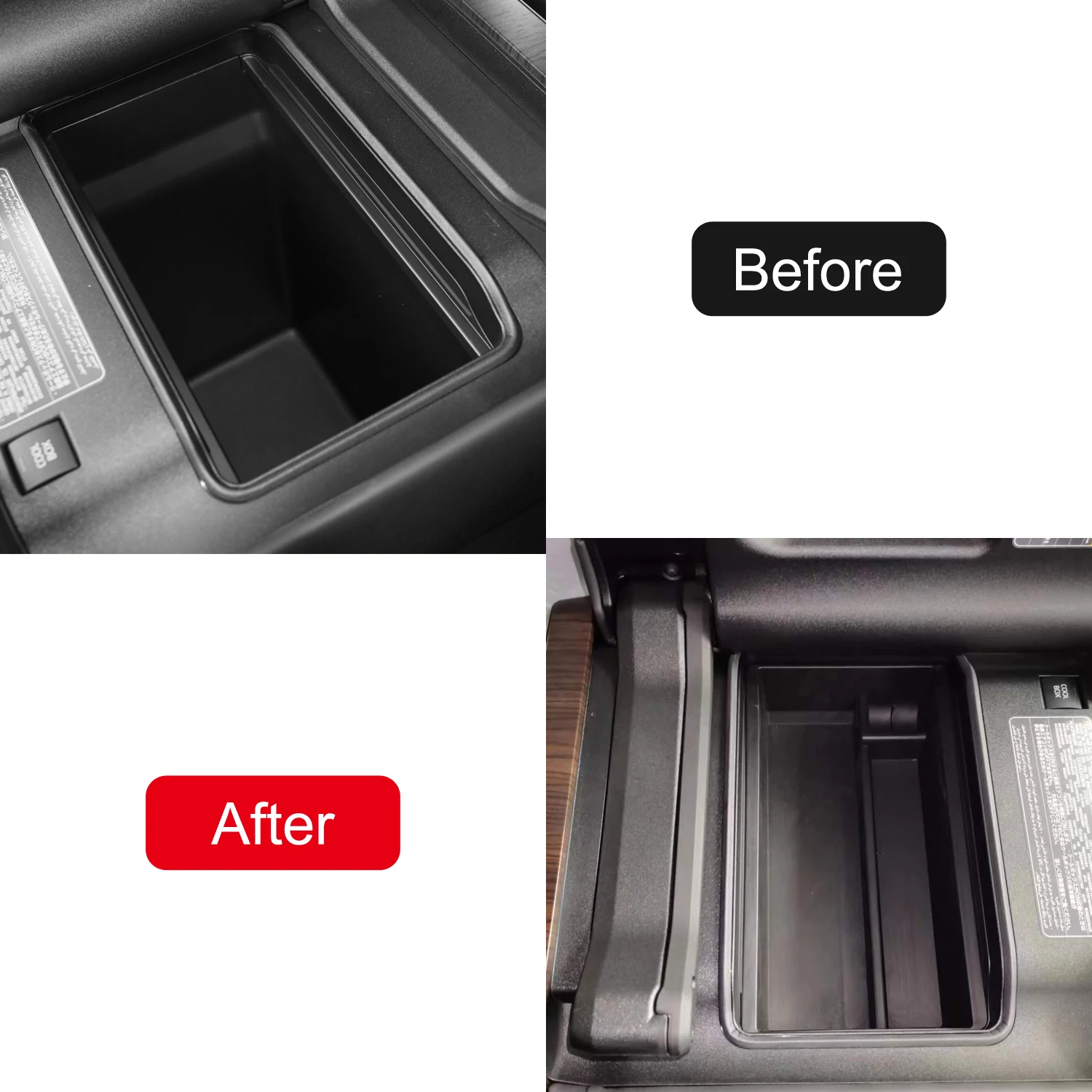 for Toyota Land Cruiser LC300 2022-2024 Armrest Tray Storage ABS Plastic 1pcs