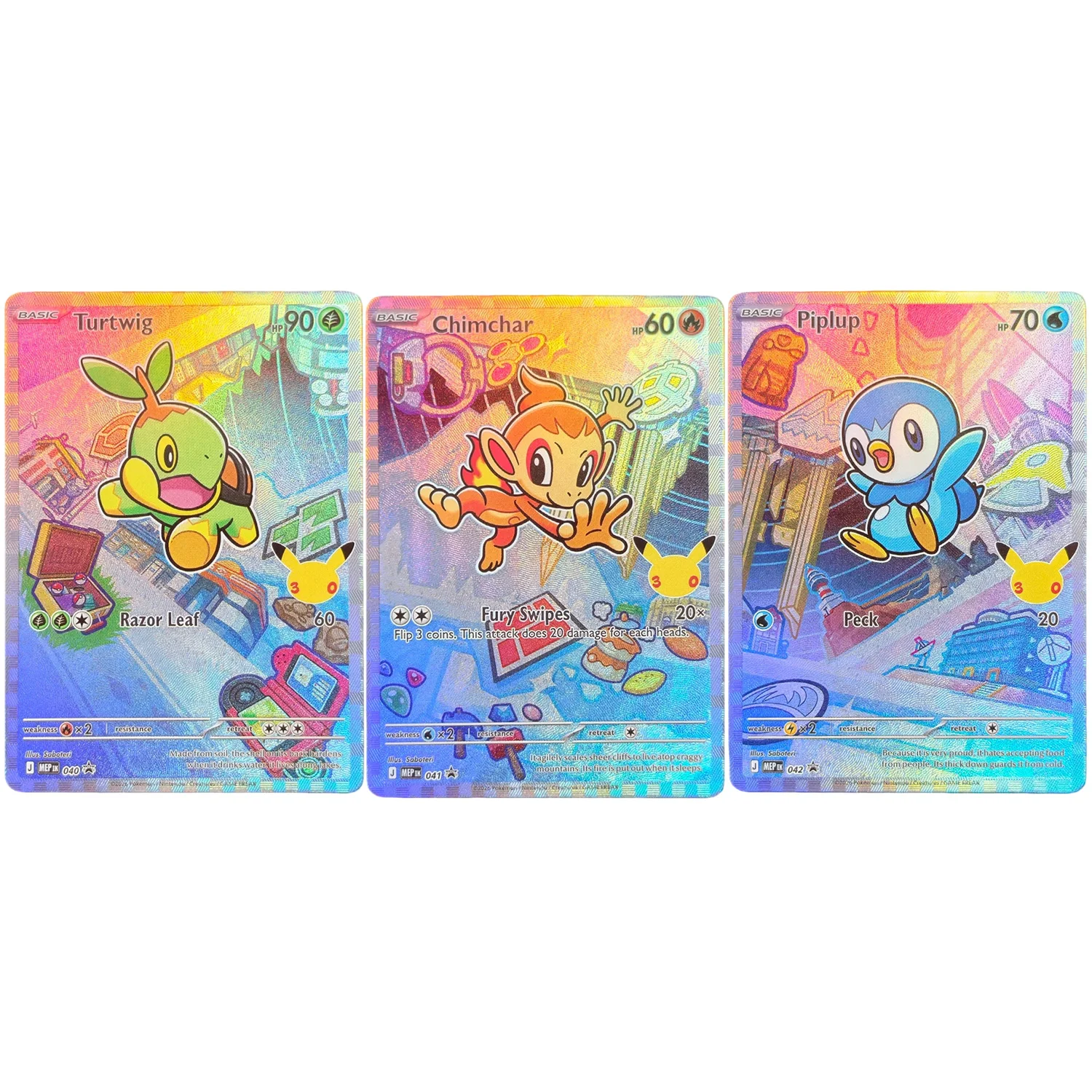 DIY Proxy Englische 30. Jubiläums-Edition Partner-Illustration Kanto Johto Hoenn Sinnoh Unova Kalos Alola Galar Spielkarten-Spielzeug – Detail 2