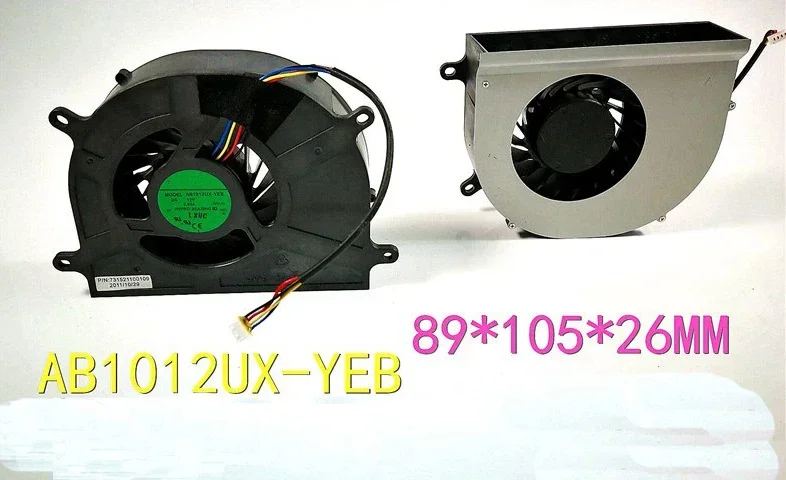 New for Brand New AB1012UX-YEB 10CM12V PWM high air volume notebook fan