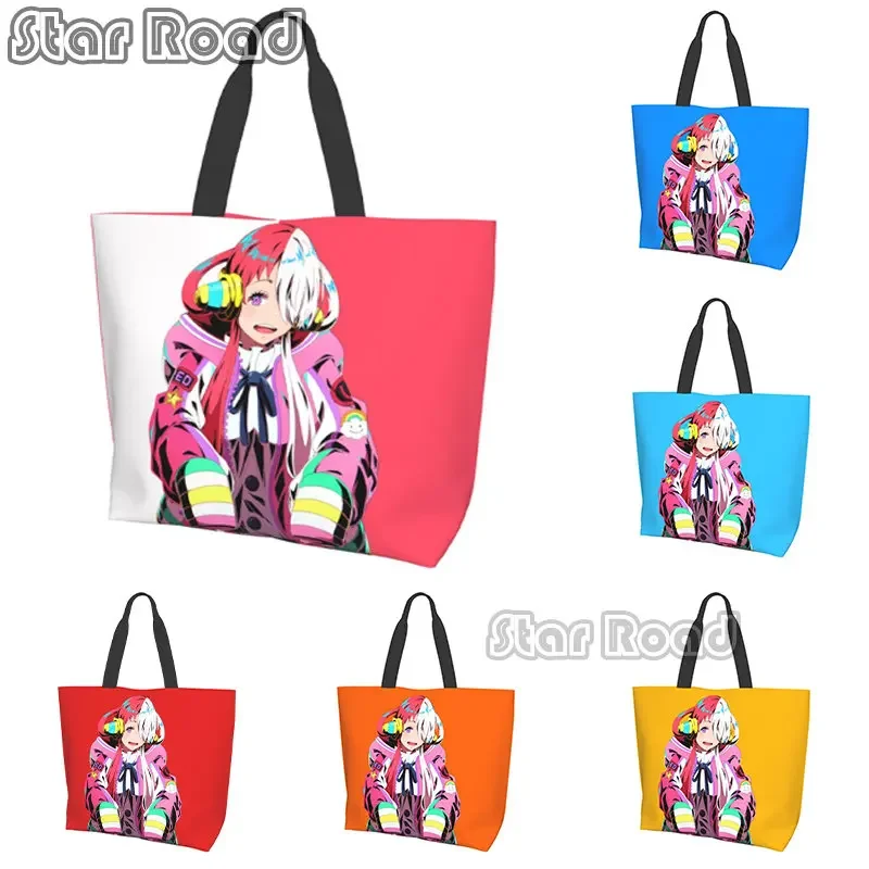 

2024 Summer New Arrival Women Shoulder Bag Anime One Piece Uta Large Capacity Shopping Grocery Tote Bag for Ladies