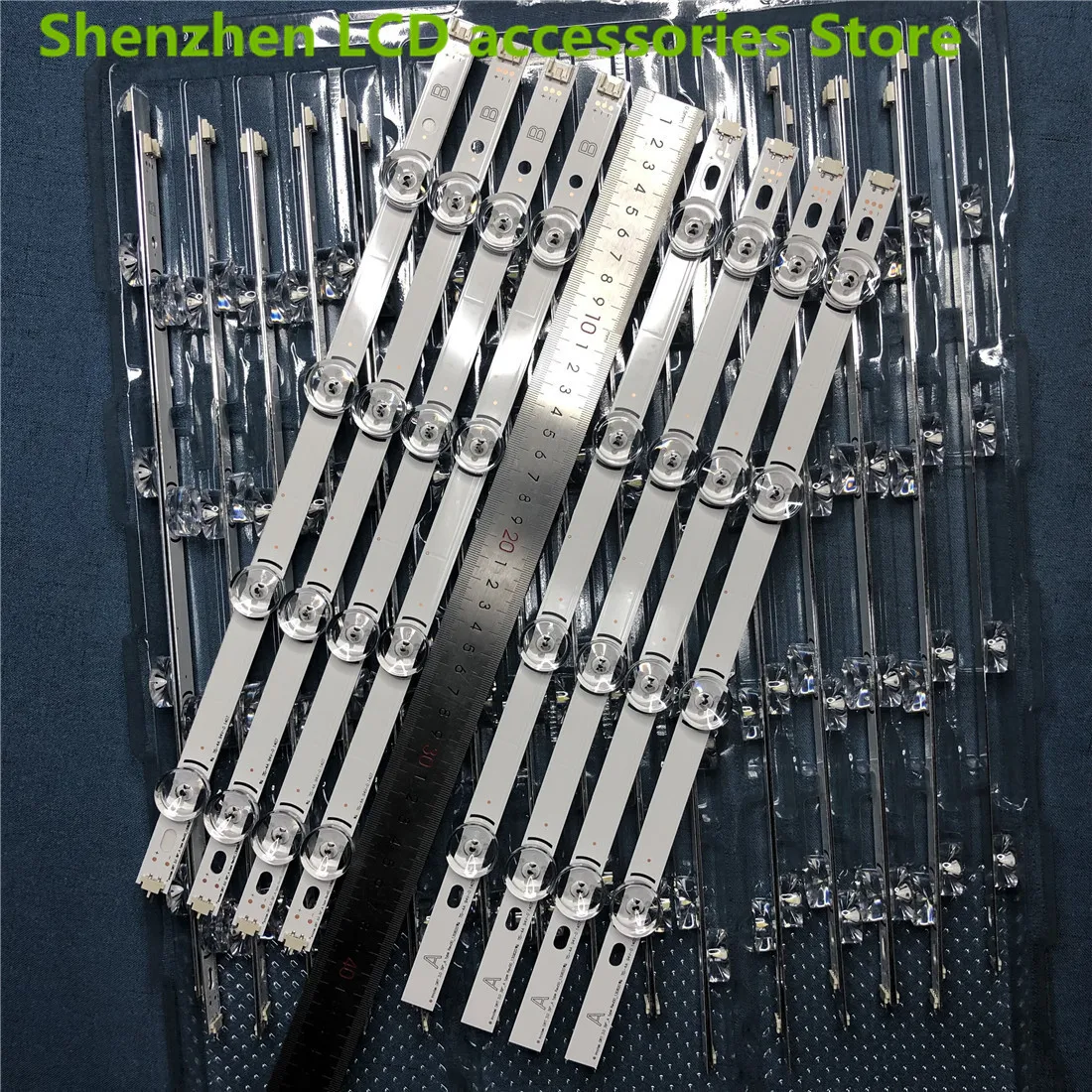 8 أجزاء/وحدة LED قطاع 8 مصباح ل 390HVJ01 Lnnotek Drt 3.0 39 "39LB561V 39LB5800 39LB561F