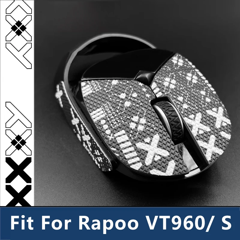 Лента для захвата мыши Rapoo VT960/S, противоскользящие, защищающие от пота и защитные замшевые наклейки для улучшенного контроля выступлений в киберспорта