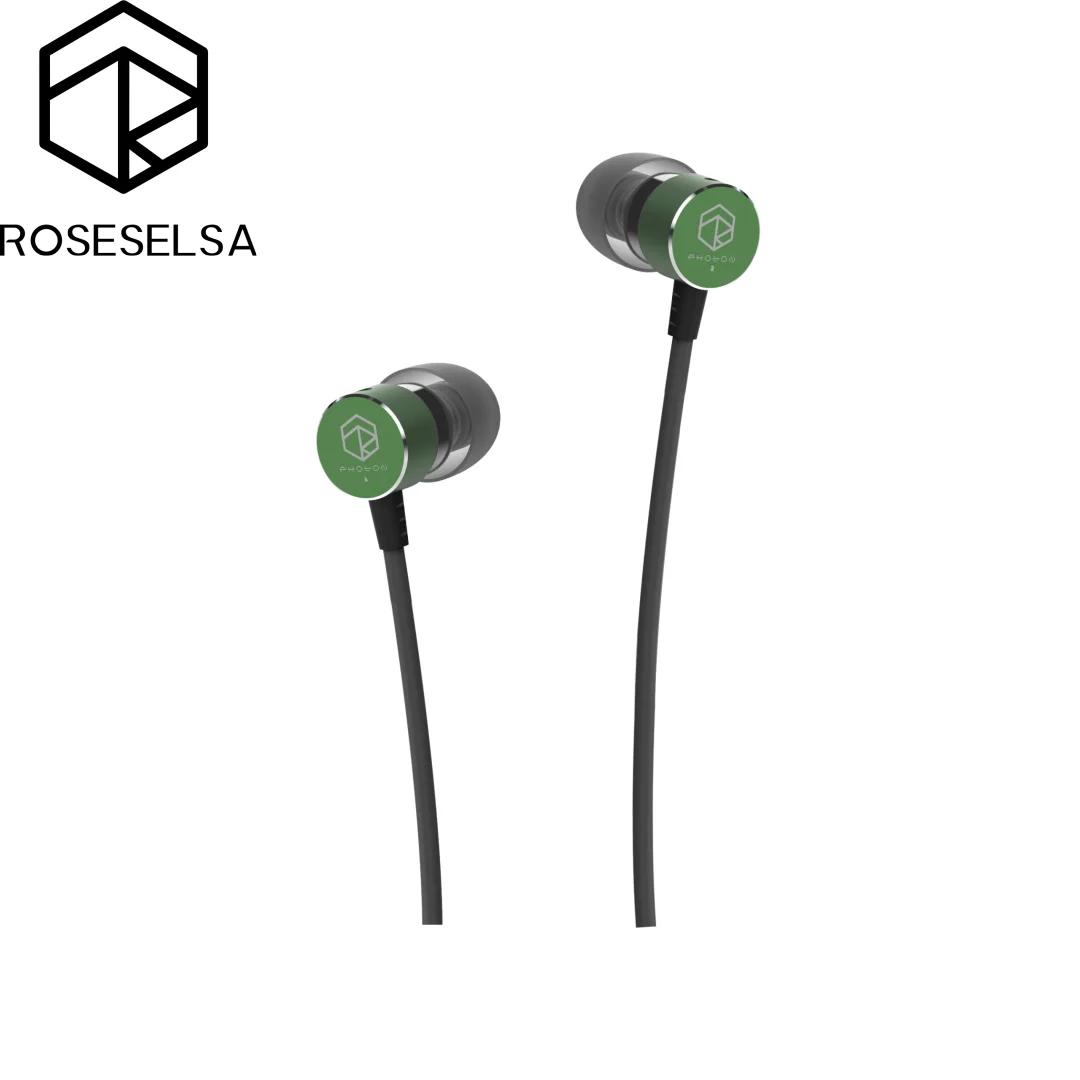 ROSESELSA Photon Wired Headphone HiFi Earphone Gaming Earbuds In-Ear High Quality Suitable For Phone And Computer