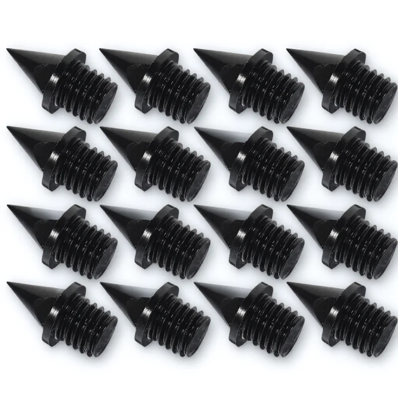 

16pcs Carbon Spikes for Athletic Shoes Sprinting Nails Off-road Running Track Black Replacement Women Track Spikes Sports Shoes