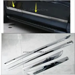 Car Styling For Toyota RAV4 Side Door Molding Stainless Steel Body Trim Cover Stickers Strip for Toyota RAV4 2013-2016 2017