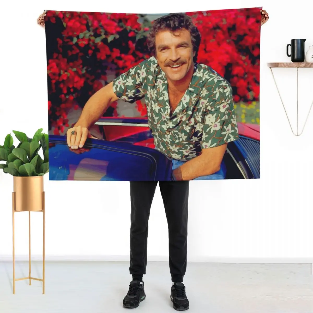 

Happy Throw Blanket Lightweight Cozy Blanket for Bed Sofa