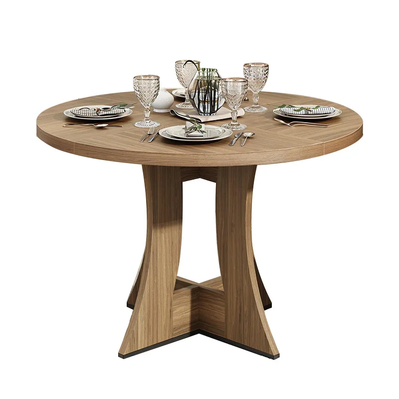 

Retro style coffee table wood grain living room home Internet celebrity explosion in ancient tea round seat coffee tabl