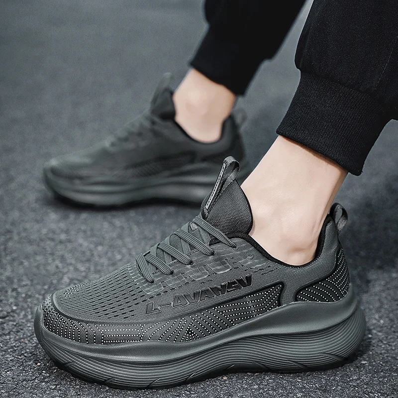 New Model Mens Durable Sneakers Lightweight Running Shoes for Men Breathable Non Slip Walking Shoes   Four Season Running Shoes