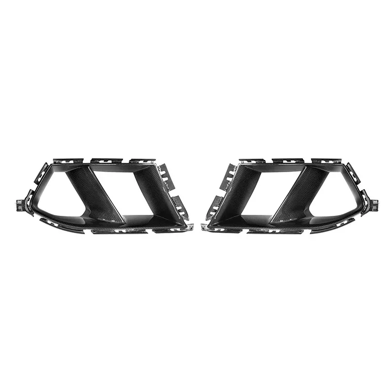 M3 M4 Real Dry Carbon Fiber Front Bumper Air Intake Cover Trim for G80 G81 G82 G83 Sedan Coupe Real Dry Carbon Fiber Canards