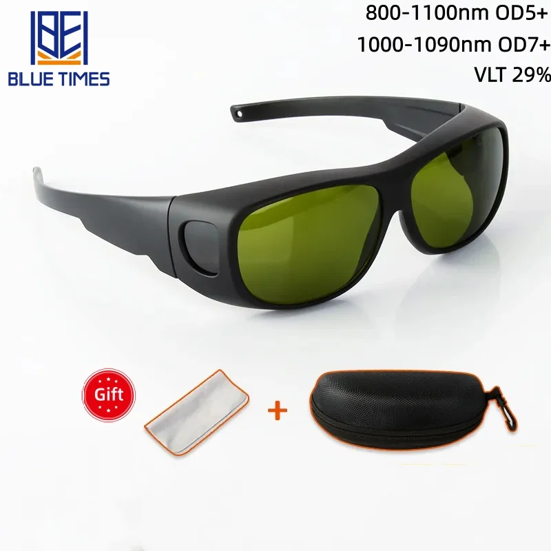 Bluetimes OD7+ Laser Safety Goggles, Dedicated 1060-1080nm for Industrial Lasers, Welding, Marking, Cleaning