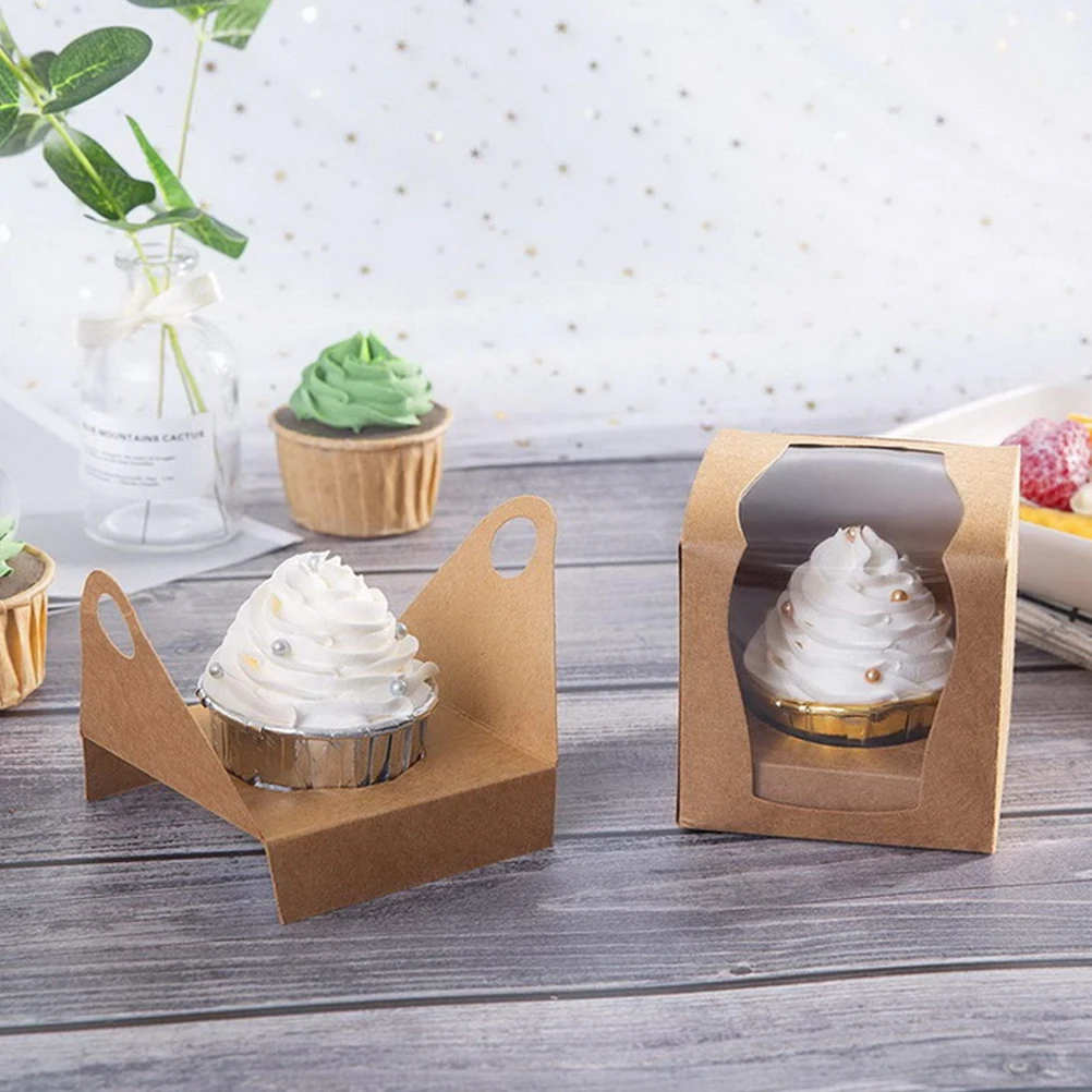 

10pcs Cake Box Portable Large Capacity Eco-Friendly Dessert Packaging For Birthday Wedding Baby Shower Party Pies Pastries