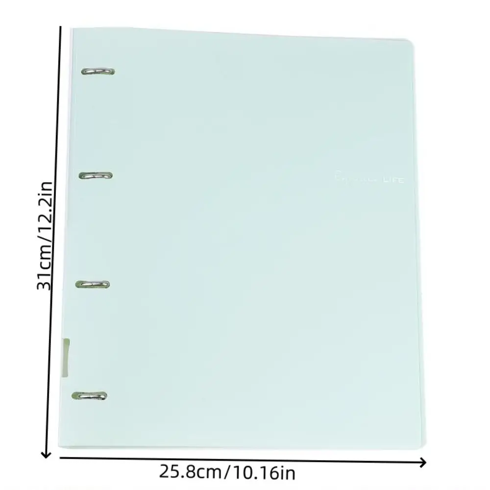 Morandi Color Binder Folders Document Storage Waterproof A4 File Display 4 Hole Large-capacity Loose-leaf Folder School Supplies