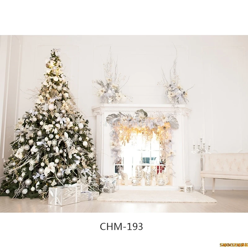 SHUOZHIKE Fondo de fotografía interior de Navidad de tela fina fondos de retrato de bebé para accesorios de estudio fotográfico CHM-05