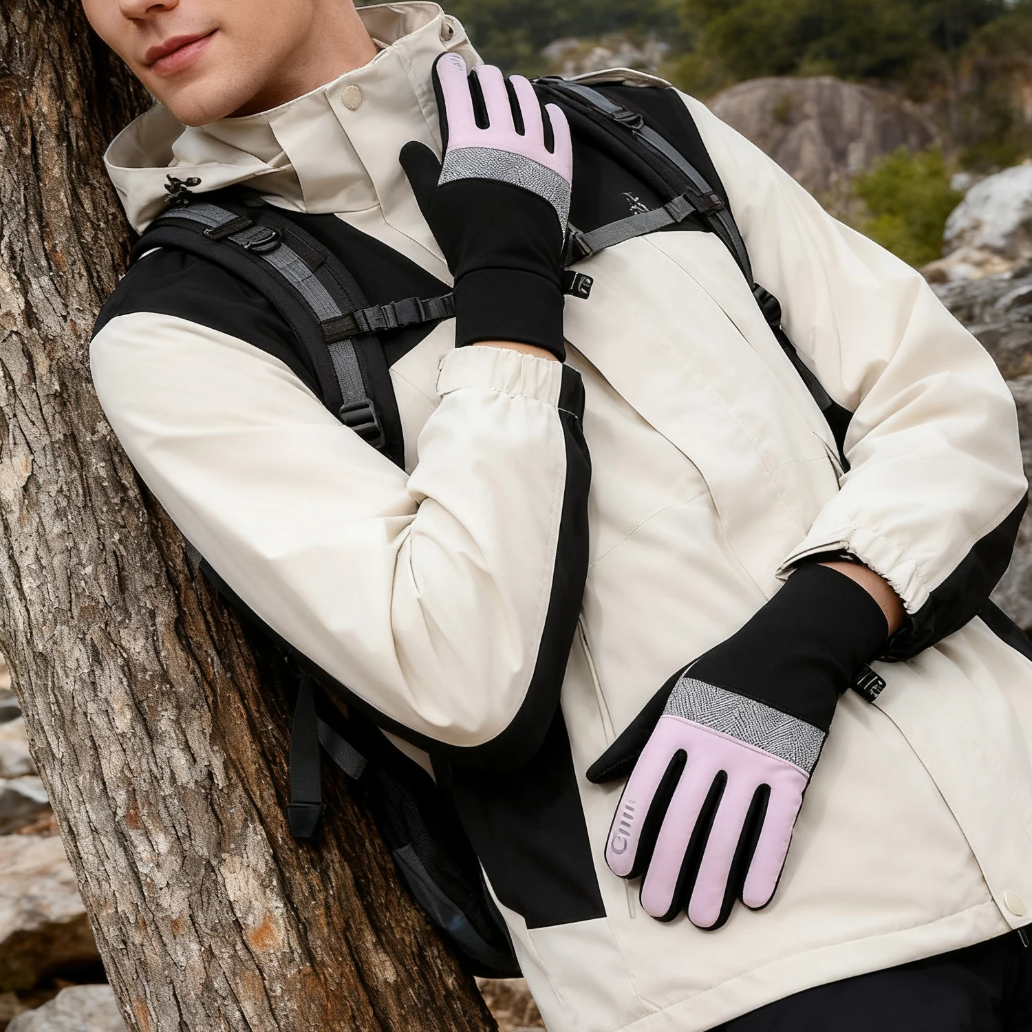 

Велосипедные перчатки, зимние велосипедные перчатки с сенсорным экраном, уличные ветрозащитные перчатки для скутера, езды на мотоцикле, лыжные теплые велосипедные перчатки