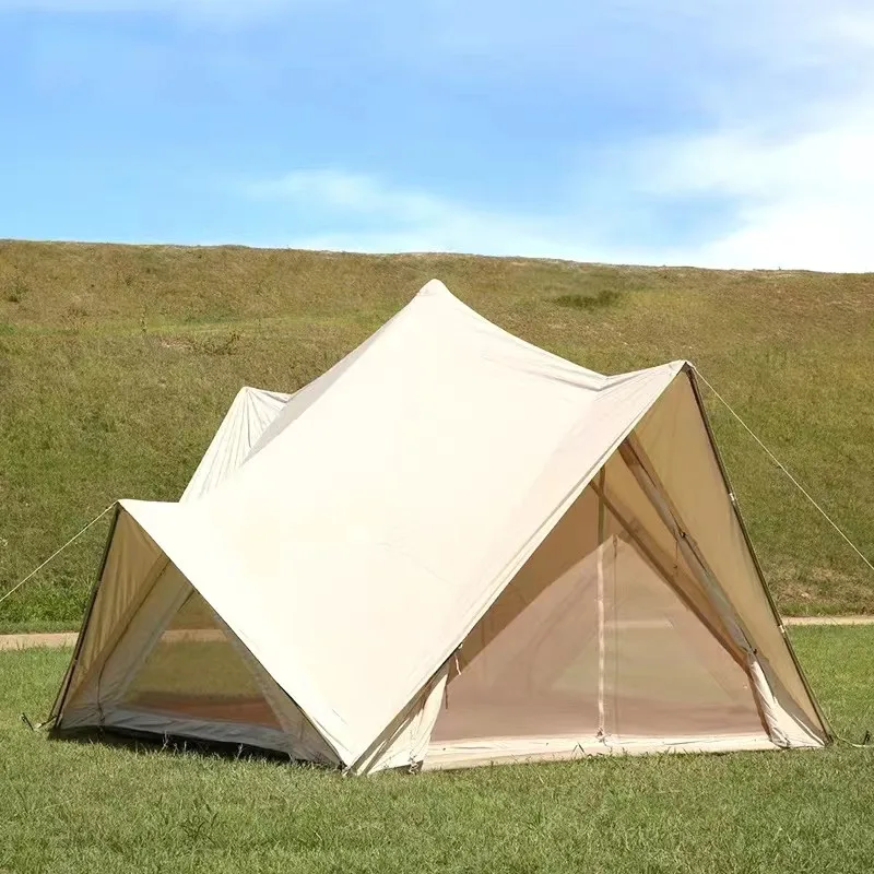 Four -door Luxury Pyramid Castle Waterproof And Thickened Multiplayer Picnic Bell Tent