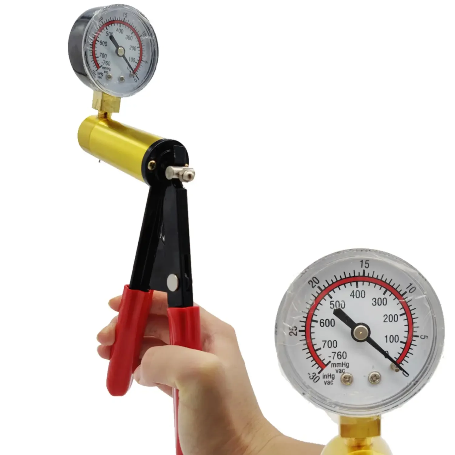 2-in-1 Hand Vacuum Pump & Brake Deflation Tool Kit, Brake & Clutch Hydraulic Power Steering Fluid Exhaust Test Equipment - view 6