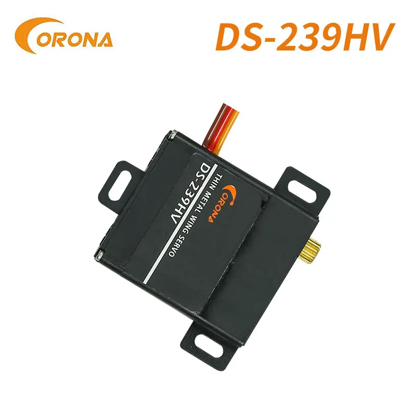 Corona DS239HV 7.4V  0.13sec Digital Slim Wing Servo (Metal Gear) 4.6kg / 0.13sec / 22g For RC Airplane Boat Customized product