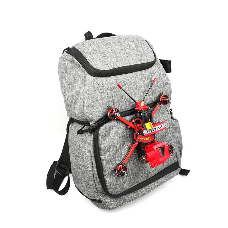 FPV Racing Backpack 50x32x17cm with Waterproof Transmitter Beam Port Bag DIY Room for RC FPV Drone Racing