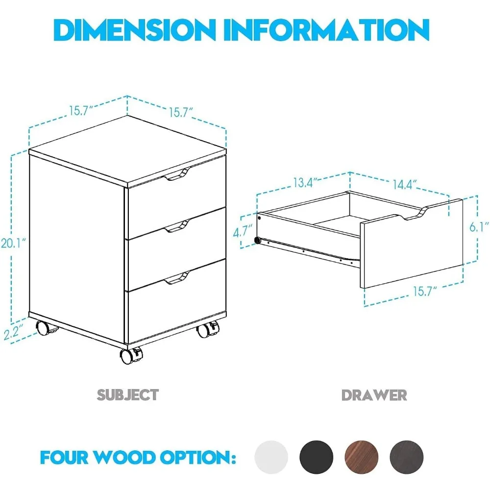 Office Filing Storage Cabinet, Home Office Document Drawer