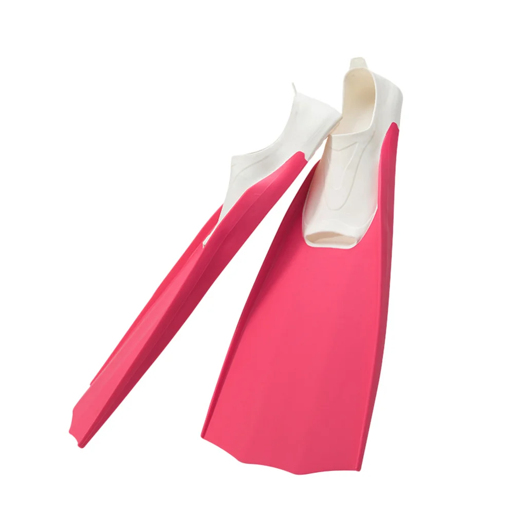 

1Pair Diving Flippers Easy on Off Super Material Durable Practical Swim Foot Flipper Gift for Beginners Rosy S 5.5-6 36-37