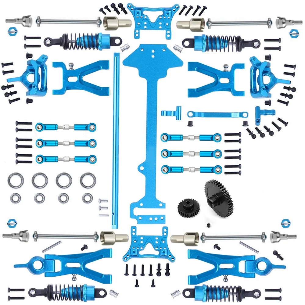 1 Set Complete Upgrade Parts Kit for WLtoys A959 A969 A959-B A969-B A979-B K929-B 1/18 RC Car Replacement Accessories,B