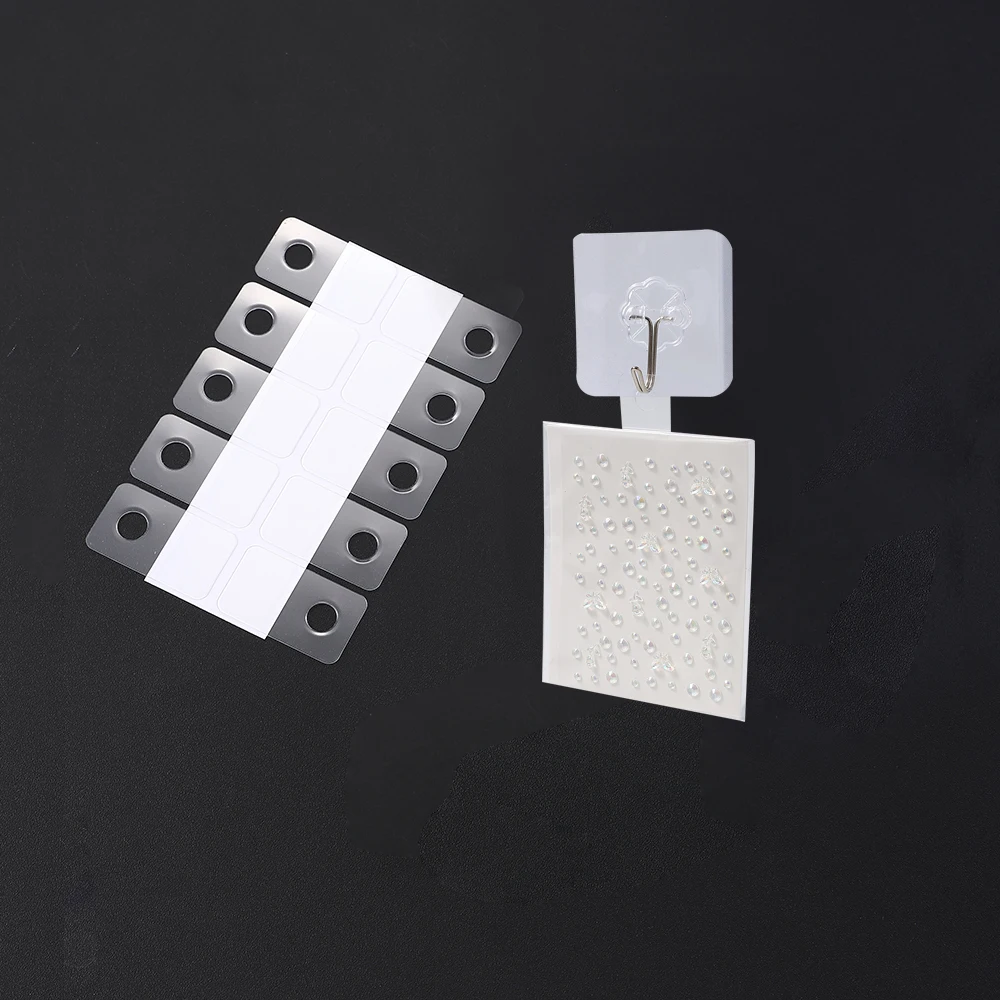 50/100pcs Plastic Transparent Wall Mount Hooks