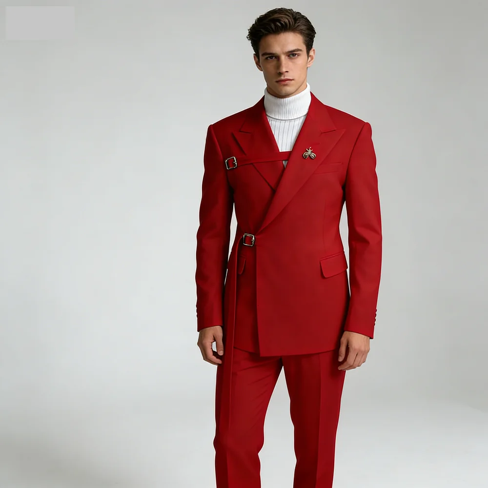 

Men's Wedding Tuxedo Suits Blazers Formal Smoking Attire Elegant Homme Moda Traje Do Noivo New in