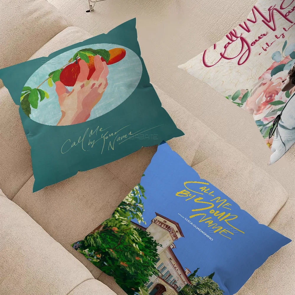 

Call Me By Your Name Office Cushion Pillowcase Car Cushion Cover45X45CM Lumbar Pillowcase Sofa Pillowcover