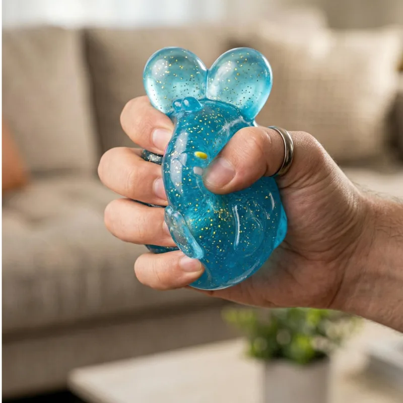 Realistic Rabbit Squeeze Stress Toy Soft Squishy Sensory For Home Desk Table Decor Party Centerpiece Gift For Kids Teens