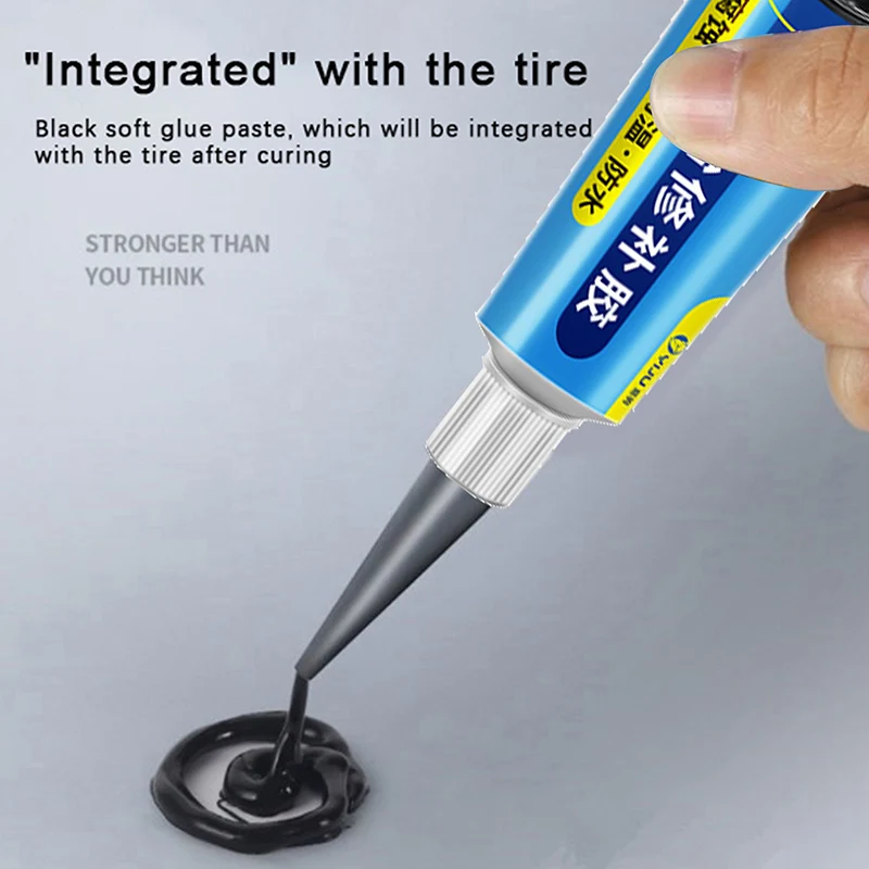 Black Tyre Repair Instant Car Tire Repair Glue Liquid Strong Rubber Glues Wear-resistant Rubber Non-corrosive Adhesive Glue