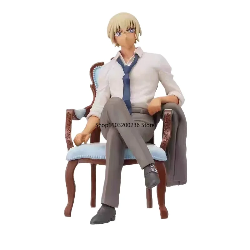 Original Anime Detective Conan Ai Haibara Conan Edogawa Kuroba Kaito Shūichi Akai Chair Ver. Action Figure Model Ornaments