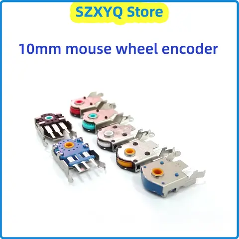 TTC10mm 골드 휠 옐로우 코어 마우스 휠 실버 인코더, PC 마우스 먼지 도장, 72 백만 그리드, 정품, 신제품, 5 개