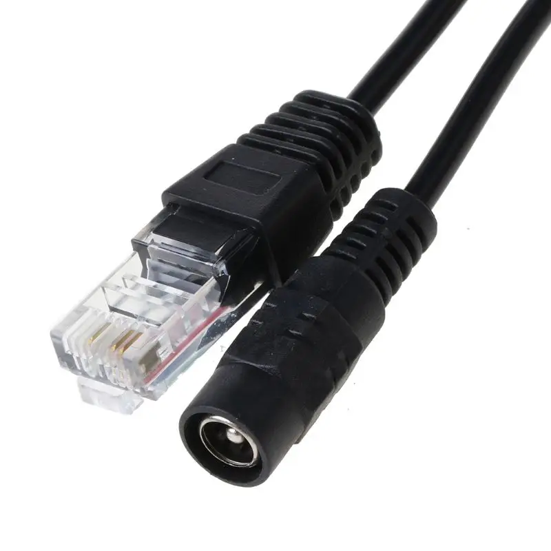 Câble adaptateur répartiteur POE, injecteur RJ45, alimentation passive sur Ethernet 12-48V