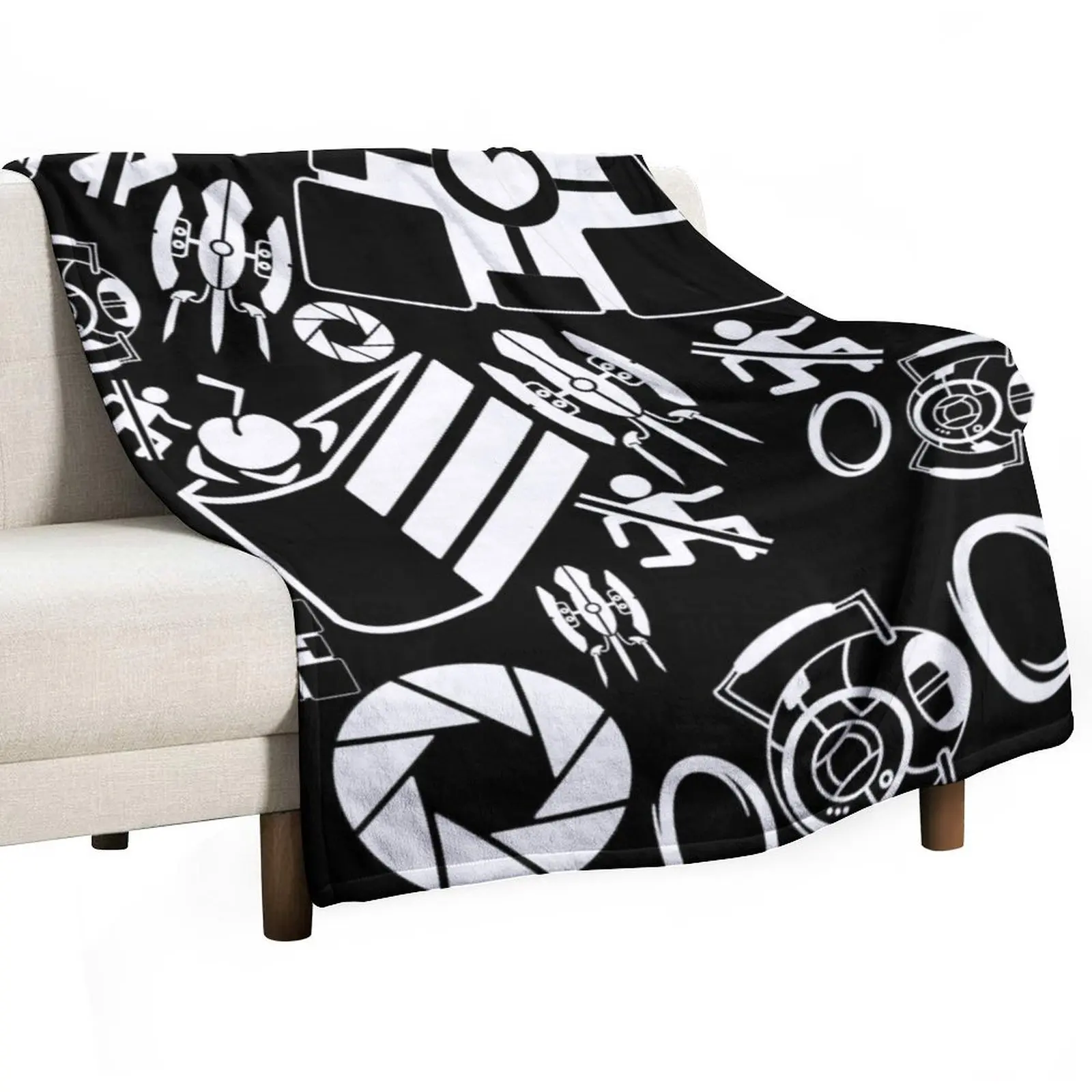 Portal Pattern Throw Blanket Luxury Designer Fashion Sofas Blankets Sofas Of Decoration Decoratives Blankets