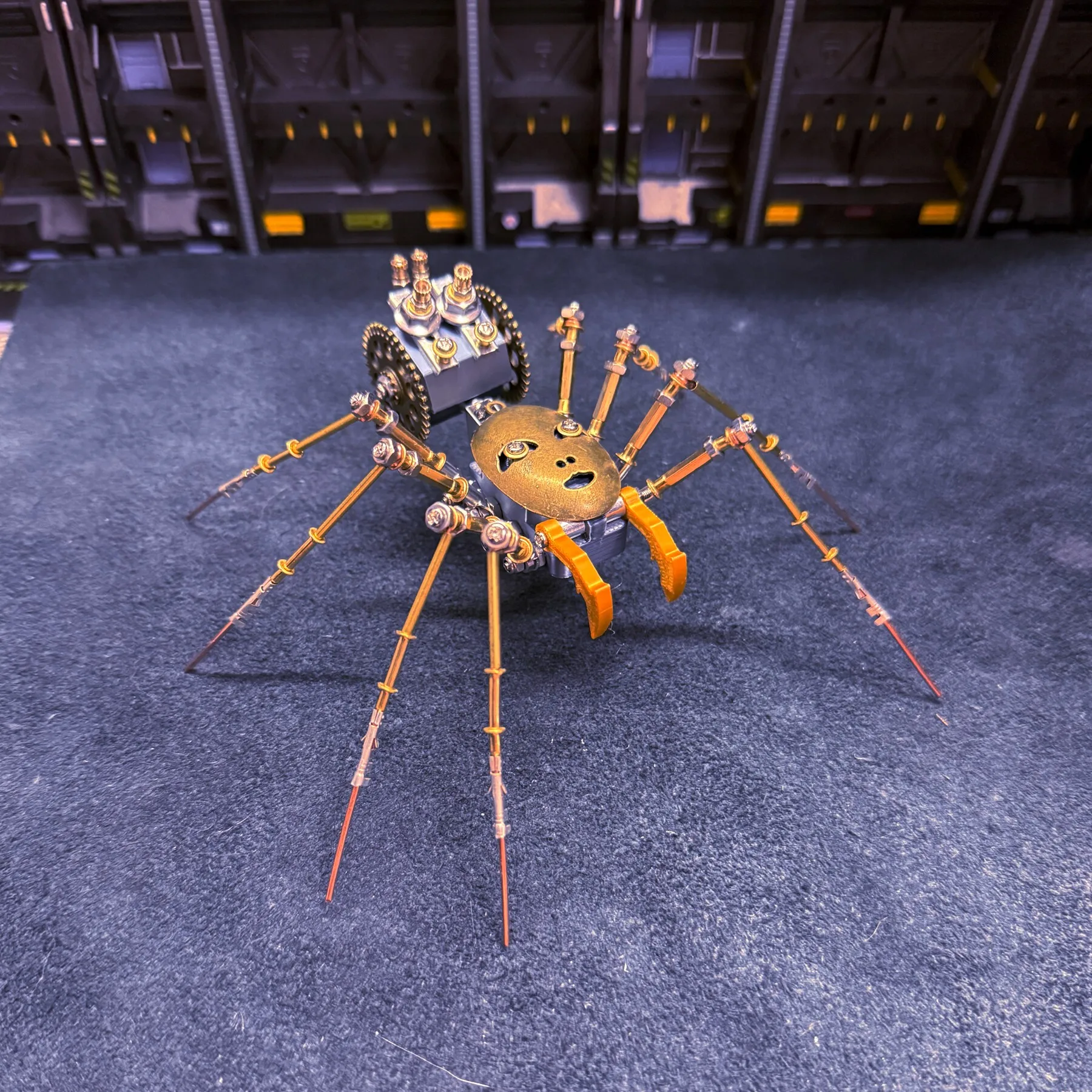Steampunk mechanical spider metal assembly model creative handmade DIY casual gift