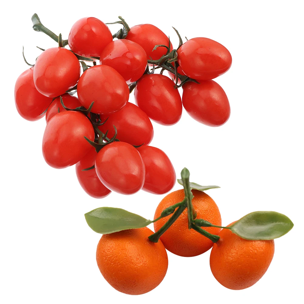 

Tomato and Props Artificial Fruits Ornament Creative Vegetable Decoration Food Fake
