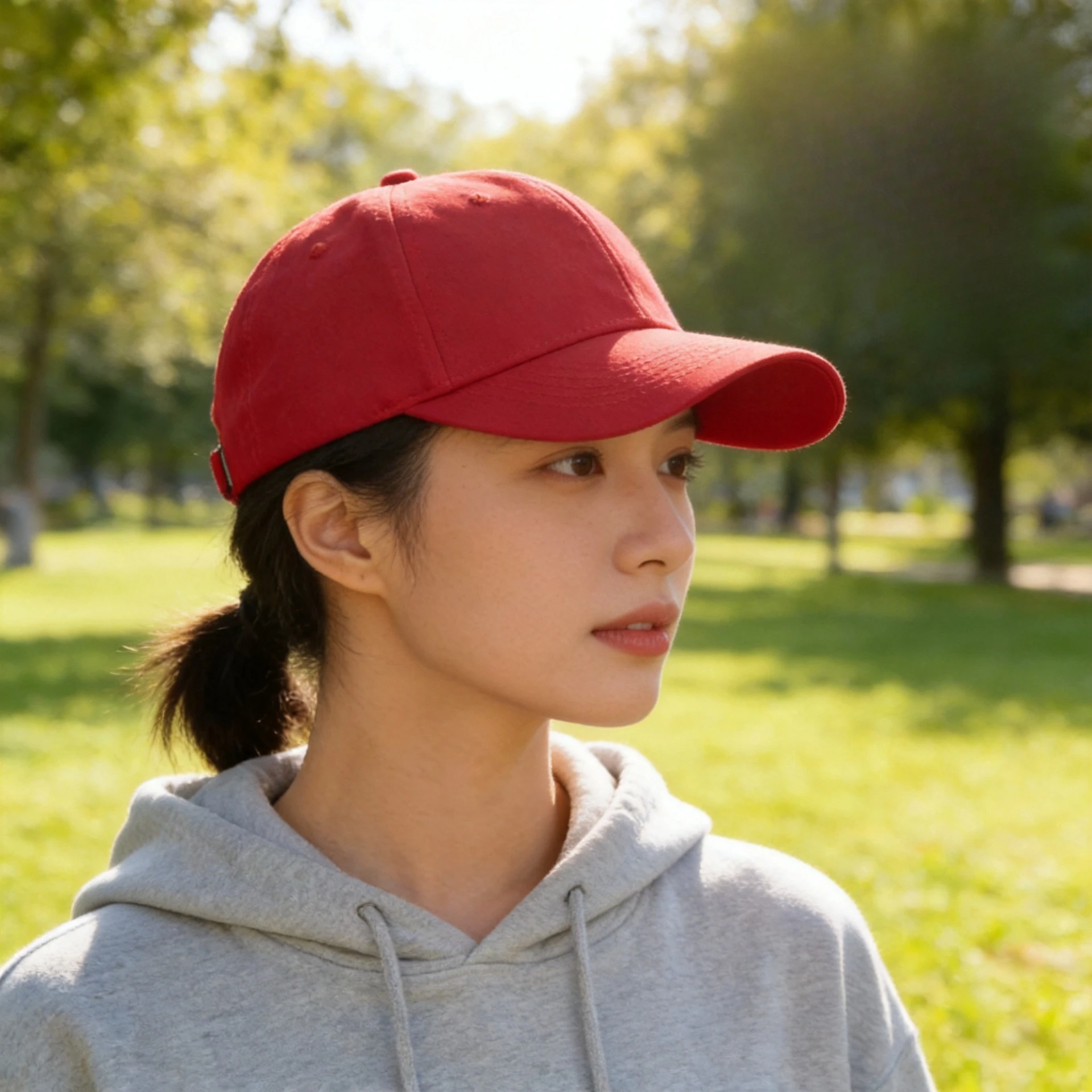 1 light plate baseball cap Korean version versatile casual hard top hat women's summer sunscreen breathable cap men's
